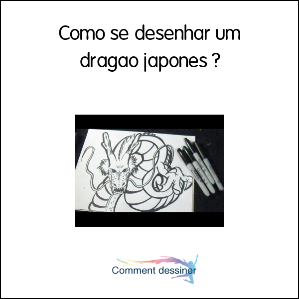 Como se desenhar um dragão japonês